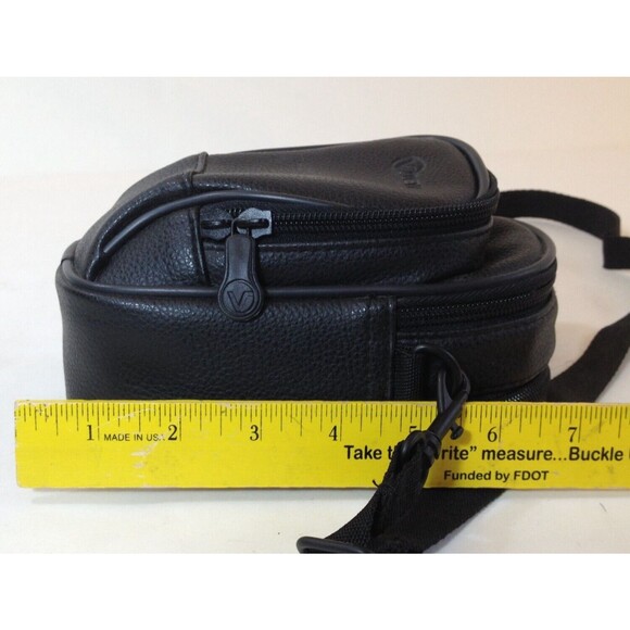 Vintage View Black Crossbody Camera / Phone Case & Wallet w/ Adjustable Strap - Picture 10 of 12
